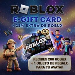 Imagen de 280 ROBUX - GIFT CARD ROBLOX (SOLO PERÚ)