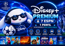 Imagen de DISNEY PREMIUN 7 ESPN 1 PERFIL X 1 MES