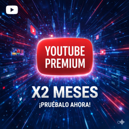 Imagen de 🎶YOUTUBE X2 MESES INDIVIDUAL (NO RENOVABLE)