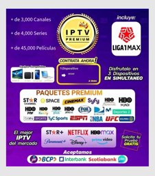 Imagen de IPTV PREMIUM x 3 Dispositivos