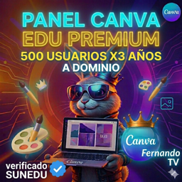 Imagen de 💻🏆PANEL CANVA 500 USUARIOS VERIFICADO X SUNEDU