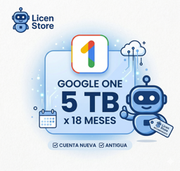 Imagen de Google One 5TB x 18 Meses