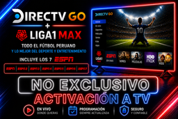 Imagen de DIRECTV GO PERFIL X 1 MES! + LIGA 1 MAX  NO EXCLUSIVO