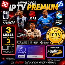 Imagen de IPTV PREMIUM 3 DISP x 3 MESES