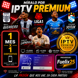 Imagen de IPTV PREMIUM 1 DISP x 1 MES