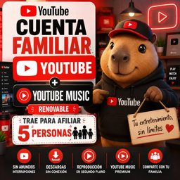 Imagen de YT FAMILIAR | YT MUSIC A CORREO X 1 MES