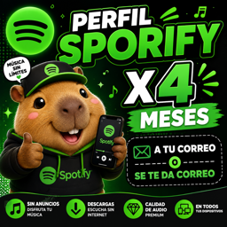 Imagen de SPOTIFY X 4 MESES A TU CORREO | SE TE DA UNO