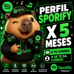 Imagen de SPOTIFY X 5 MESES A TU CORREO | SE TE DA UNO