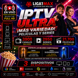 Imagen de IPTV ULTRA x 1 MES X 3 DISP 
